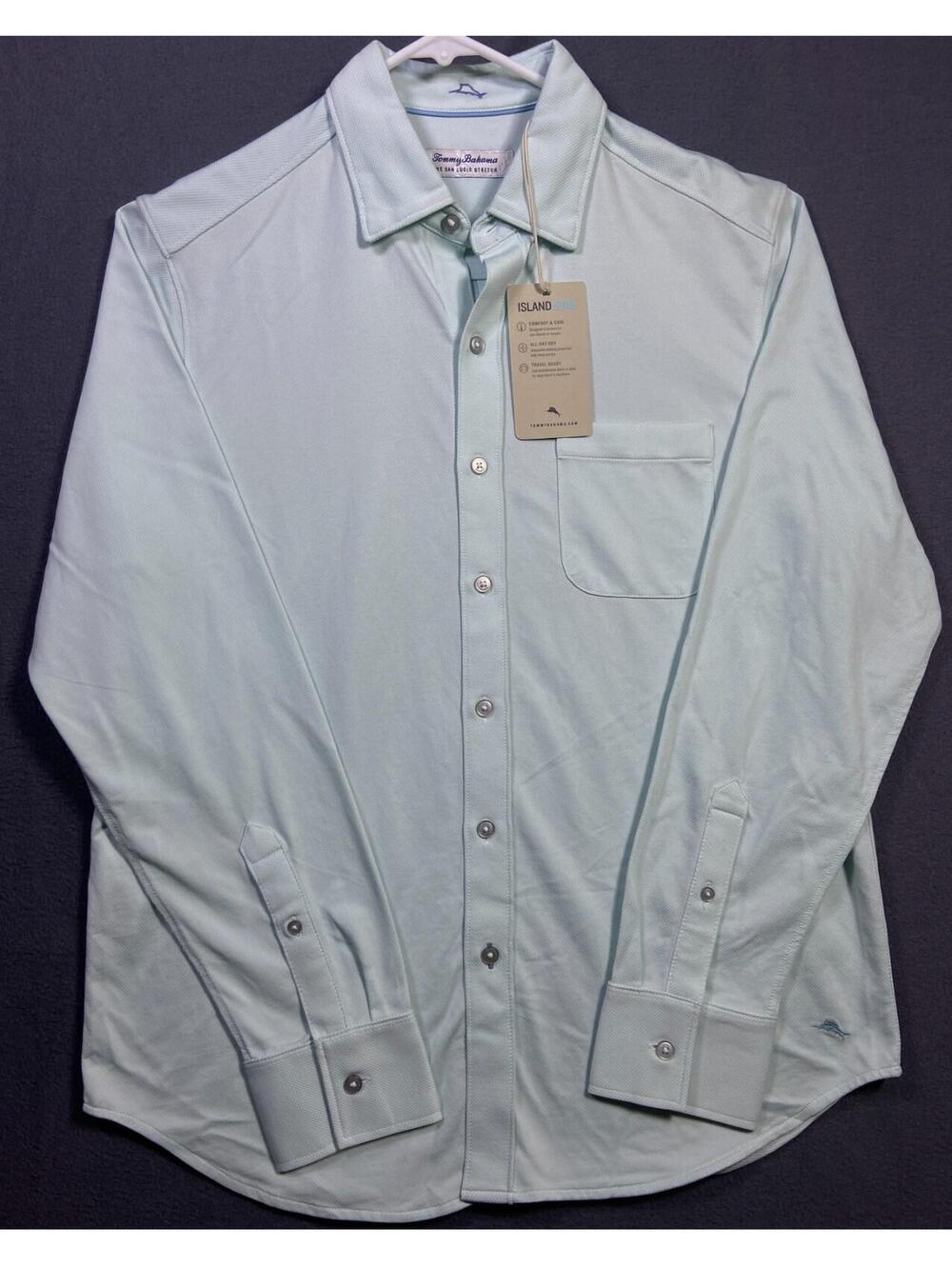 NWT Tommy Bahama Island Zone ST225361 New San Lucio Stretch Supima Shirt Small - Picture 2 of 15